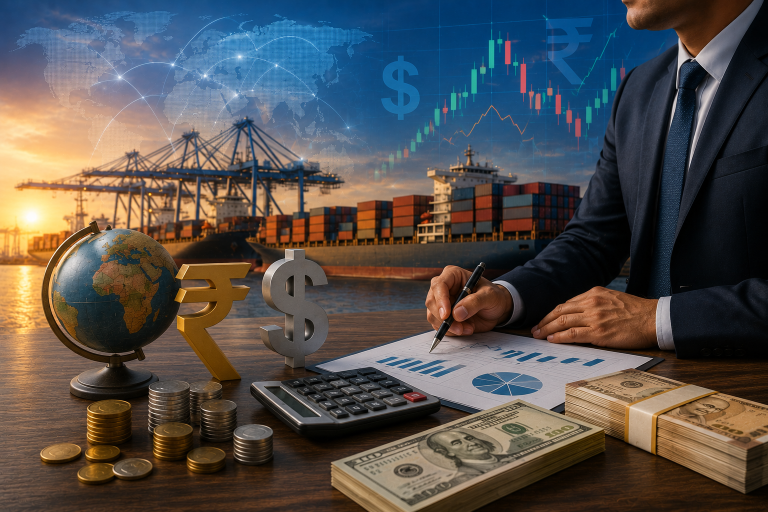 Foreign Exchange Hedging: Navigating Rupee-Dollar Volatility in Large-Scale Import-Export Shipments